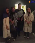 دیدار علی دایی و همسرش از گالری کارگردان مشهور+عکس