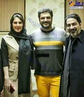 سام درخشانی با همسرش در کنار همایون شجریان+عکس
