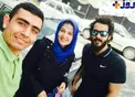 عکسی جالب از زن و شوهر بازیگر وسط خیابان
