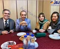 زنان بازیگر در کنار گوینده معروف خبر+عکس