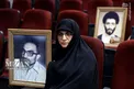 عکس/ حضور دختر شهید لاجوردی در دادگاه منافقین