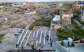 تصویر هوایی از سفره افطار طولانی در عراق