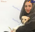 عکس جدید بازیگر زن مشهور سینما همراه با سگ