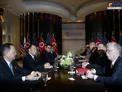 میز مذاکره سران آمریکا و کره شمالی+عکس