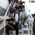 بازیگران سریال پایتخت و بازیکنان تیم استقلال در فرودگاه