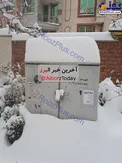 عکسی از بارش ٣٠تا٤٠سانتی متری برف در البرز