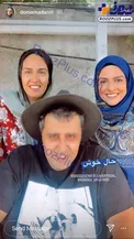 ظاهر متفاوت دنیا مدنی در پشت صحنه کار جدیدش/عکس