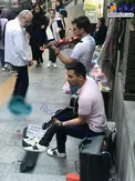 اقدام جالب یک گروه موسیقی خیابانی در تهران/عکس