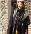 مانتوی متفاوت خانم بازیگر مشهور سینما + عکس
