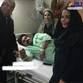 عیادت خانم بازیگر معروف از امیر نوری در بیمارستان+عکس