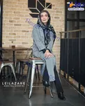 تیپ ساده و شیک لیلا زارع در اکران خانه پدری/عکس