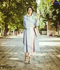 تیپ و پوشش متفاوت خانم بازیگر در خیابان+ عکس