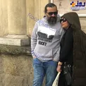 ژست خاص و عاشقانه مهراب قاسمخانی و دخترش+عکس