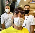 تیپ کرونایی بهرام رادان و دوستانش+عکس