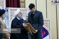 عکسی از بیرانوند در کنار رئیس جمهور در اجلاس سراسری نماز