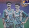 کریم باقری و علی دایی در لباس عجیب تیم ملی/عکس