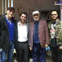 شهاب حسینی با پسرش در کنار داریوش ارجمند + عکس