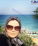 تیپ آزاده نامداری در کنار دریا + عکس