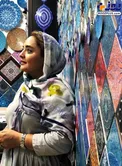 گشت و گذار خانم بازیگر در بازار اصفهان+عکس