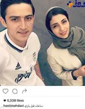هستی مهدوی و سردارآزمون دریک قاب+عکس