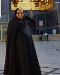 بهنوش بختیاری در حرم حضرت معصومه (س)+عکس