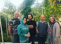 حجاب عجیب و نامتعارف الناز شاکردوست در پشت صحنه یک فیلم+عکس
