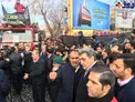 عکس/ شهردار تهران در تشییع پیکر آتش‌نشان شهید