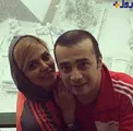 تیپ ورزشی و جالب بازیگر مشهور و همسرش + عکس