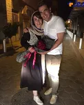 تیپ متفاوت خانم بازیگر سریال پرستاران در کنار همسرش+عکس