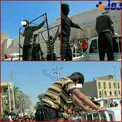 اجرای حکم شلاق 2 نفر در ملاء عام در شهر برازجان