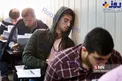 خواب راحت یک داوطلب در جلسه آزمون فراگیر پیام نور/عکس
