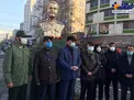 رونمایی از سردیس سردار سلیمانی در میدان ولیعصر/عکس