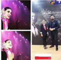 تیپ خانم بازیگر جوان در کنسرت خواننده مشهور + عکس