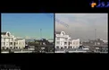 مقايسه آلودگي هواي تهران در دو ساعت از يك روز+عکس