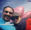 ژست عاشقانه بازیگر مشهور و همسرش+عکس
