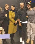 همسر شهاب حسینی در کنار فوتبالیست و بازیگر مشهور/عکس