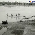 عکس/ روزگاری که در زاینده‌رود فرش می‌شستند