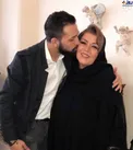 تصویری از محسن افشانی در حال بوسیدن مادر زنش