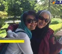 عکس زیبای خانم بازیگر مشهور در آغوش مادرش