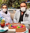جشن تولد الهام پاوه نژاد با ماسک +عکس