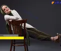 ژست عجیب و غریب خانم بازیگر در یک عکس