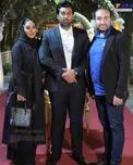 الهام حمیدی و همسرش در تالار پذیرایی+عکس