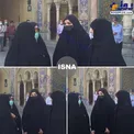 حضور نرجس سلیمانی در حرم حضرت عبدالعظیم+عکس