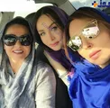 سلفی جدید زنان بازیگر در ماشین
