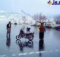دریاچه ای زیبا در مریوان که در زمستان یخ می بندد+ عکس