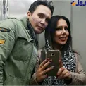 عکسی دیده نشده از آقای بازیگر مشهور و همسرش