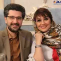 امیرحسین مدرس در کنار همسرش/عکس