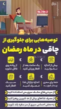 اینفوگرافیک/ توصیه‌هایی برای جلوگیری از چاقی در ماه رمضان