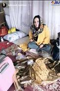 تیپ بهنوش بختیاری در خانه روستایی/عکس