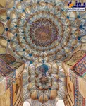 عکس/ سقف جادویی یک امامزاده در اصفهان!